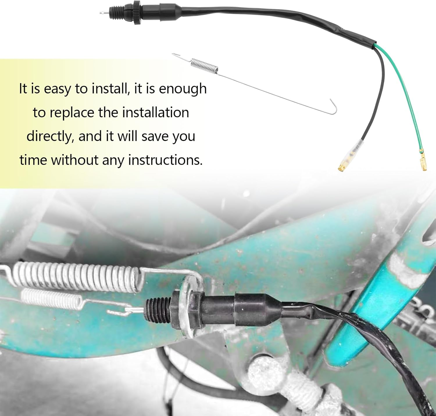 2Pcs Motorcycle Brake Light Switch with Spring Universal Kit at the Rear Compatible with Honda Compatible with Kawasaki Bicycle Accessories image number 4