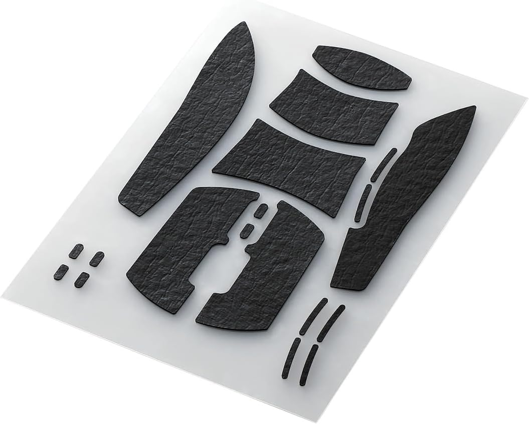 Elecom V Custom GWVG600EV510BK Mouse Grip Tape Gaming Mouse M-VM510/VM610 Anti-Slip Anti-Slip Ultra Thin Sheet 0.02 Inch (0.6 Mm) Black image number 2