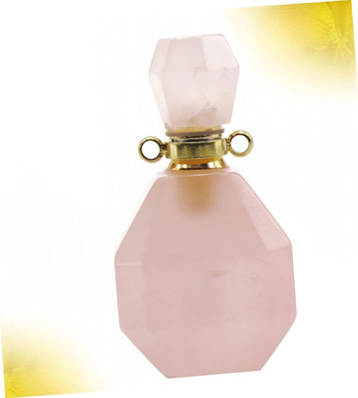 Pendants for Necklaces Crystal Pendants Amethyst Portable Perfume Container Glass Bottle for Essential Oils Accessories White Perfume Container Wishing Bottle image number 7