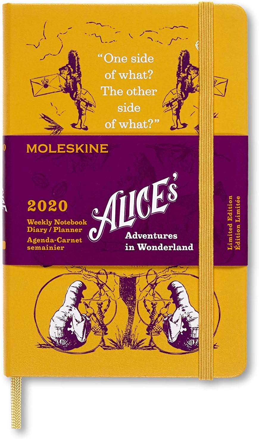 Moleskine - 2020 Limited Edition Alice in Wonderland Diary - Weekly Notebook - Pocket - Yellow image number 1