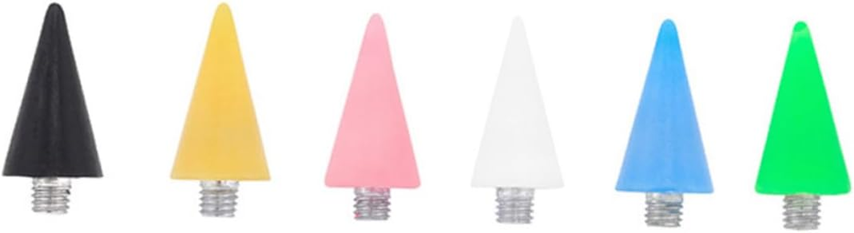 3Pcs Black Acrylic Dotting Pen Tips Nail Art Dotting Tools Replacement Heads for Manicure Rhinestones Picker Wax Head DIY Nail Care Accessories image number 6