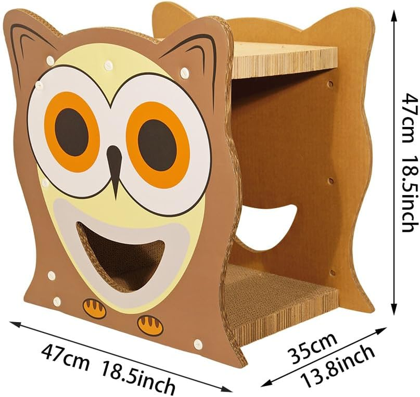 Double Layer Cat Scratching Mat, Durable Non-Slip Cat Scratching Board, Cat Nest (Bird Shape) image number 3