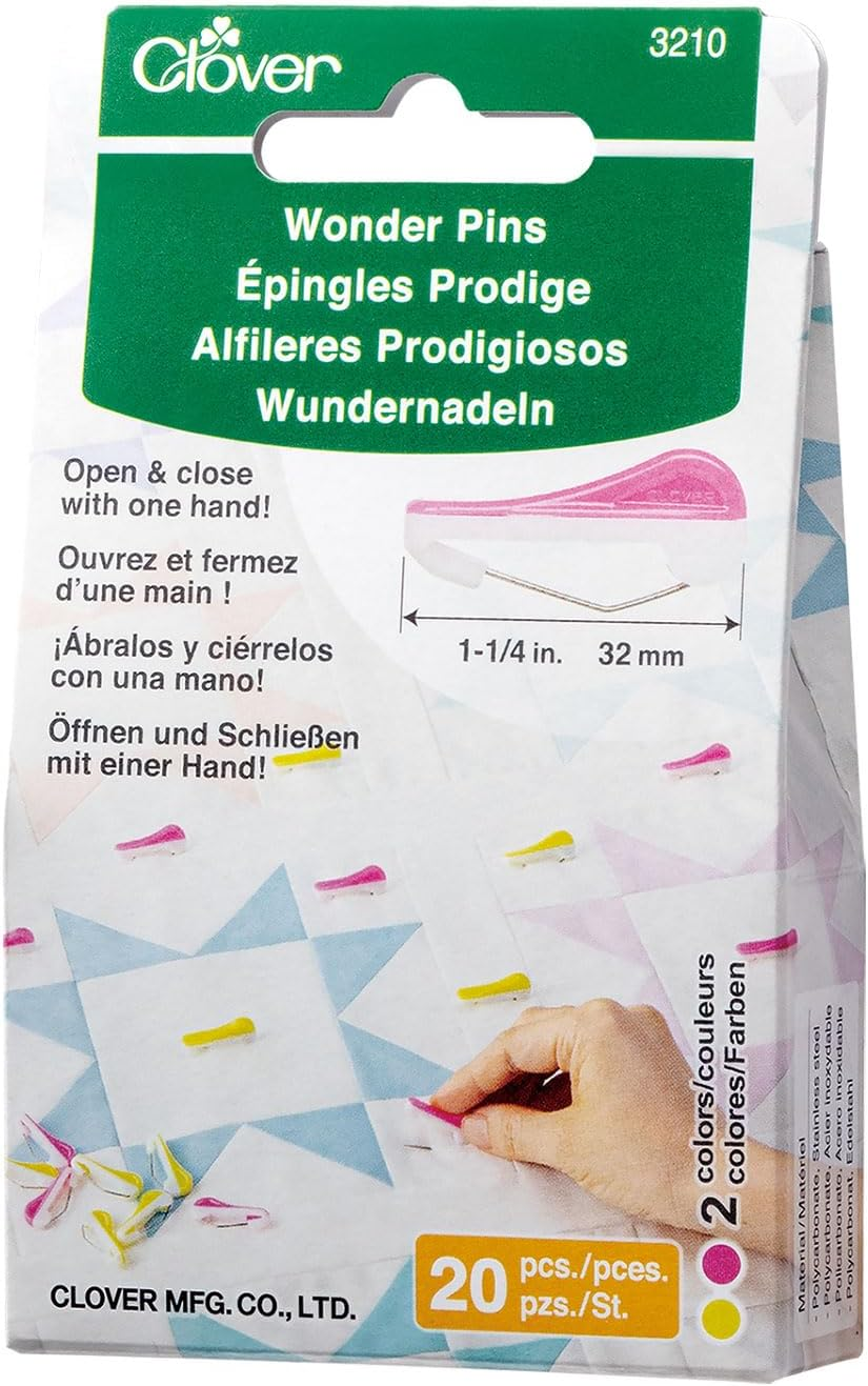 Clover Wonder Pins 20 Pieces, Multicolor image number 6