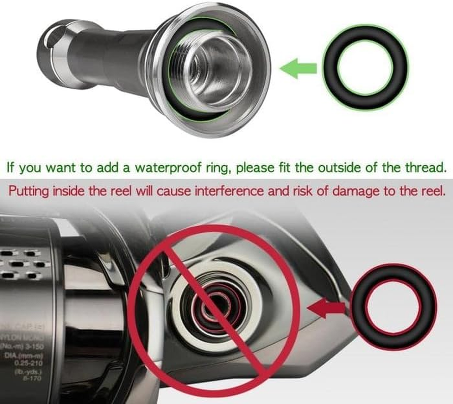 GOMEXUS R6 Foldable Reel Stand Protect Reel from Rock Compatiable for Shimano Stradic Stella Vanford Daiwa Certate Exist, 48 Mm image number 6