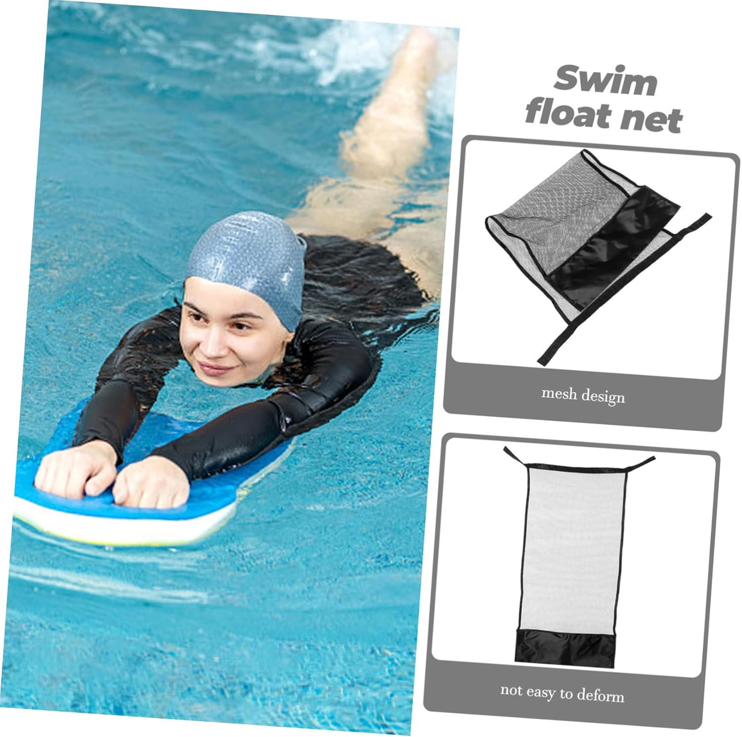 SAFIGLE 2Pcs Swimming Pool Mesh Chair Net Bag Infant Pool Portable Swimming for Adults Chair for Baby Net Noodles Flower Car Accessories PVC Black Accessory