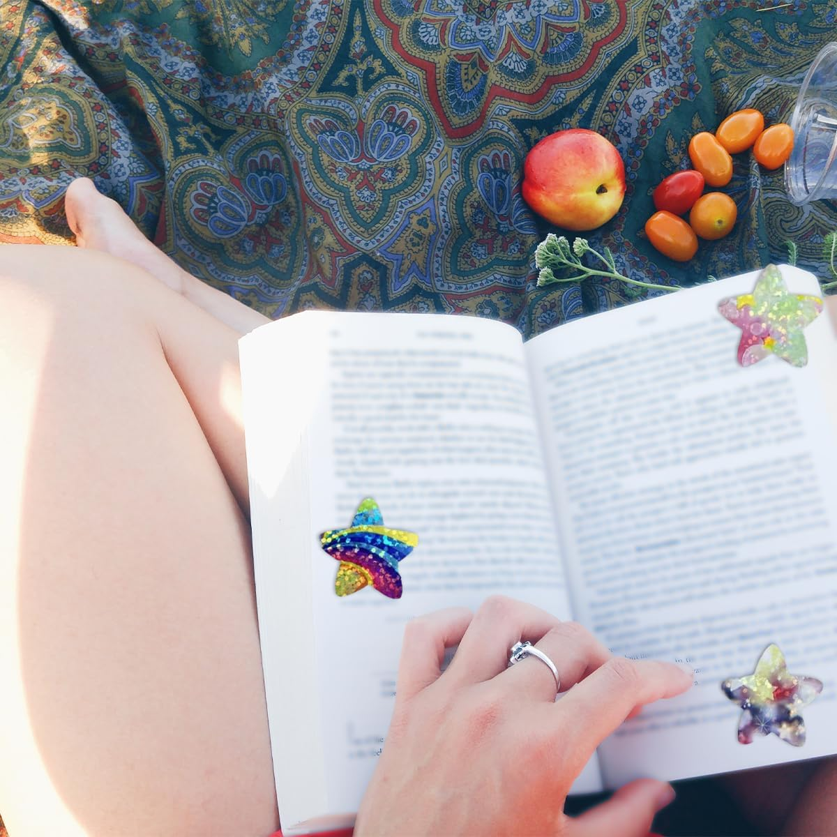 Foil Star Sticker, 1000 PCS Reward Sticker Stars for DIY, School Supplies (2.5Cm, 2 Roll) image number 4