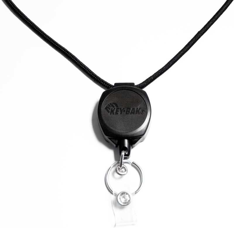 Key-Bak Sidekick Retractable Badge Reel and Keychain Breakaway Lanyard with a Key Ring and Twist-Free Clear I.D. Badge Holder on a Retractable Lanyard, Model Number: 0KB1-0A44 image number 1