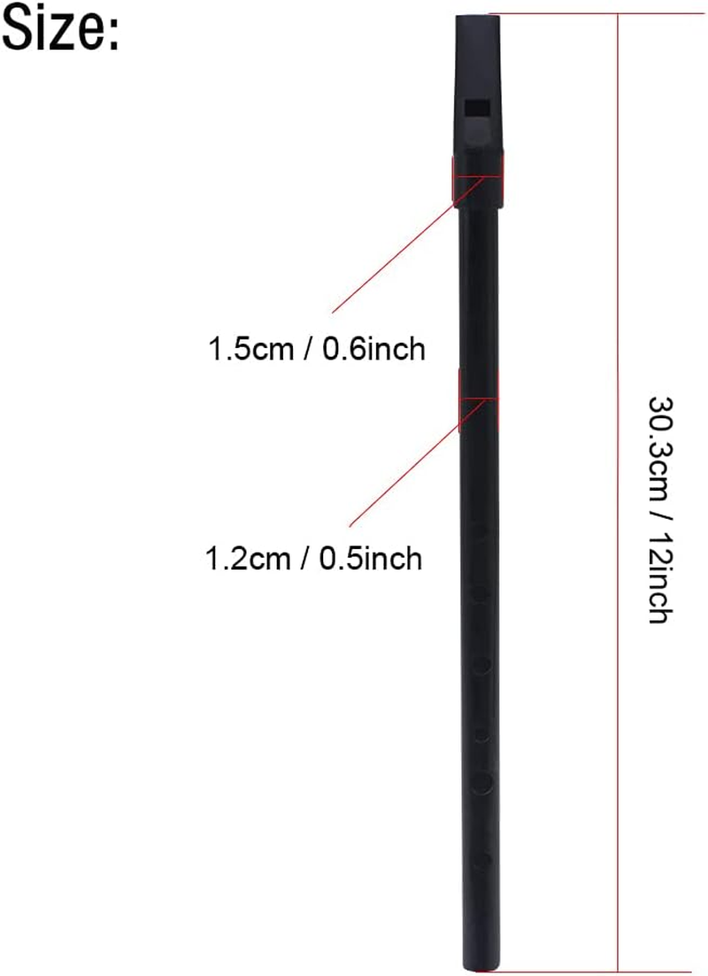 CDQL Irish Whistle, Low D Whistle, Multicolor Copper, Traditional Irish Whistle, Key of D, Wind Instrument with Storage Bag (Black), CDQLEYG6G7BK92-05 - Black image number 3