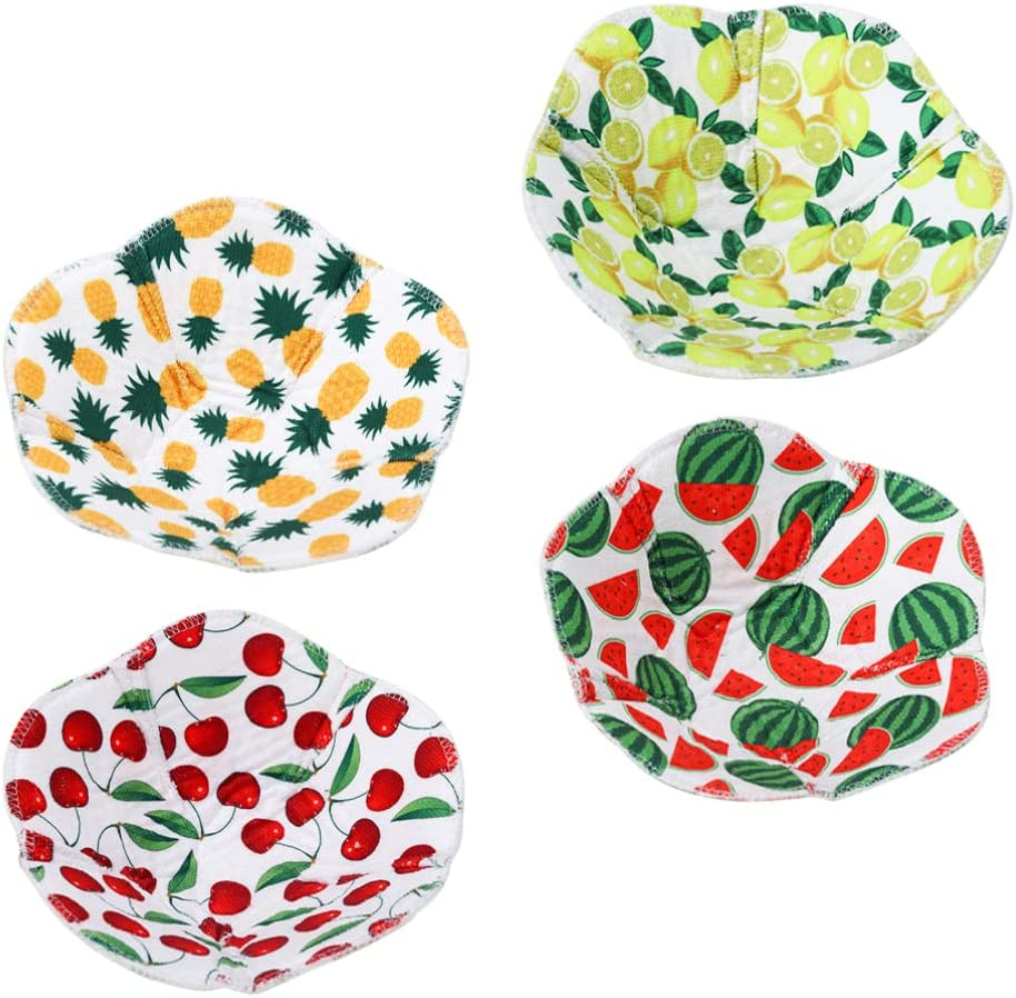 Operitacx 4Pcs Microwave Bowl Cozy, Hot Bowl Holders Huggers for Hot Food Home Soup Rice image number 3