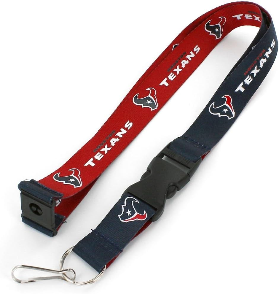 NFL Houston Texans Reversible Lanyard, Red