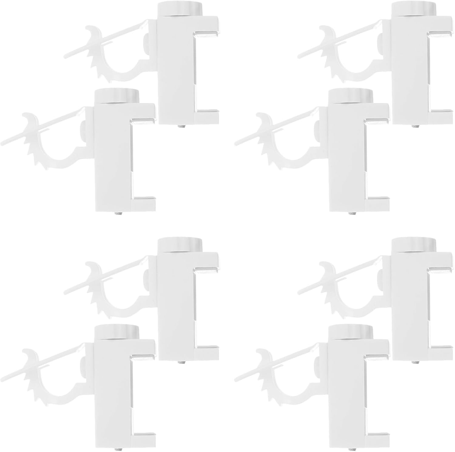 ABOOFAN No Drill Adjustable Curtain Rod Brackets Nail-Free Adhesive Rod Holders for Window Curtains and Towel Rods Easy Installation Rust Resistant Plastic image number 4