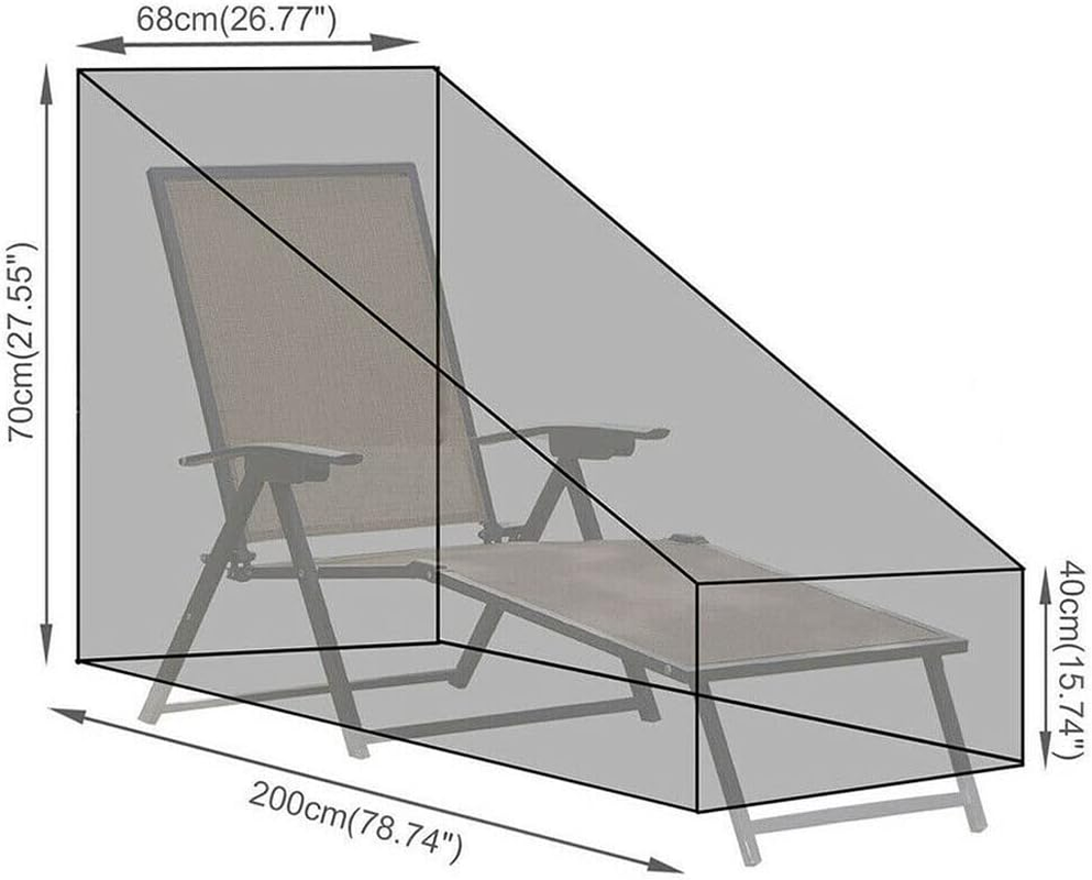 Outdoor Furniture Cover Heavy Duty Sun Lounge Covers Waterproof Bed Chair Cover image number 3