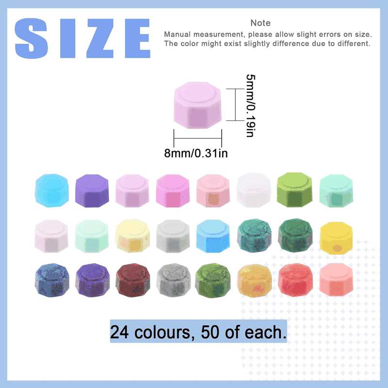 Glarks 1200Pcs Multicolor Sealing Wax Beads for Letter Sealing, Envelope Stamps, Wedding Invitations, Gift Wrapping image number 5