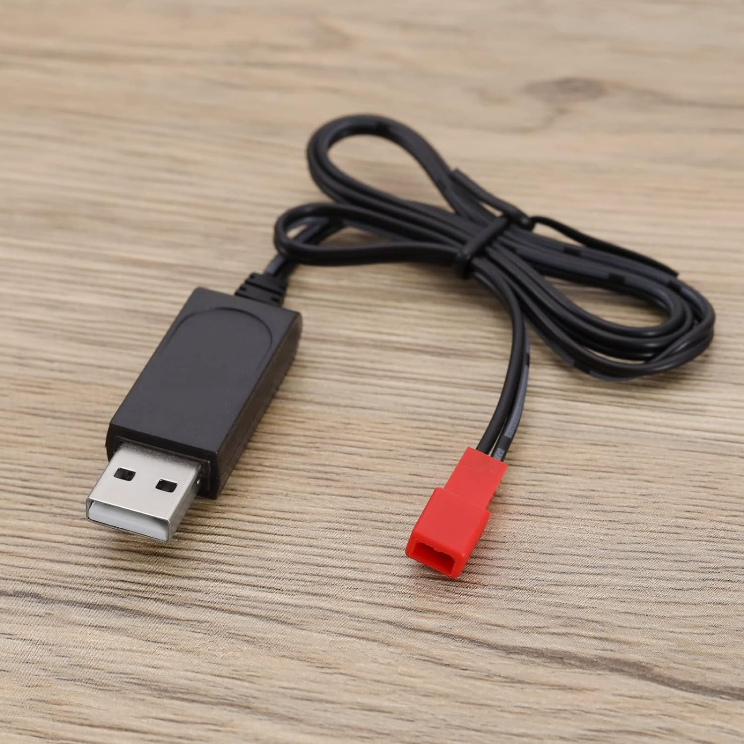 2PCS 3.7V Li-Po Battery USB Charger Cable JST Female Plug for RC Drone Quadcopter Battery Compatible with Syma S39 S32 S032 S032G S029G S027G image number 3