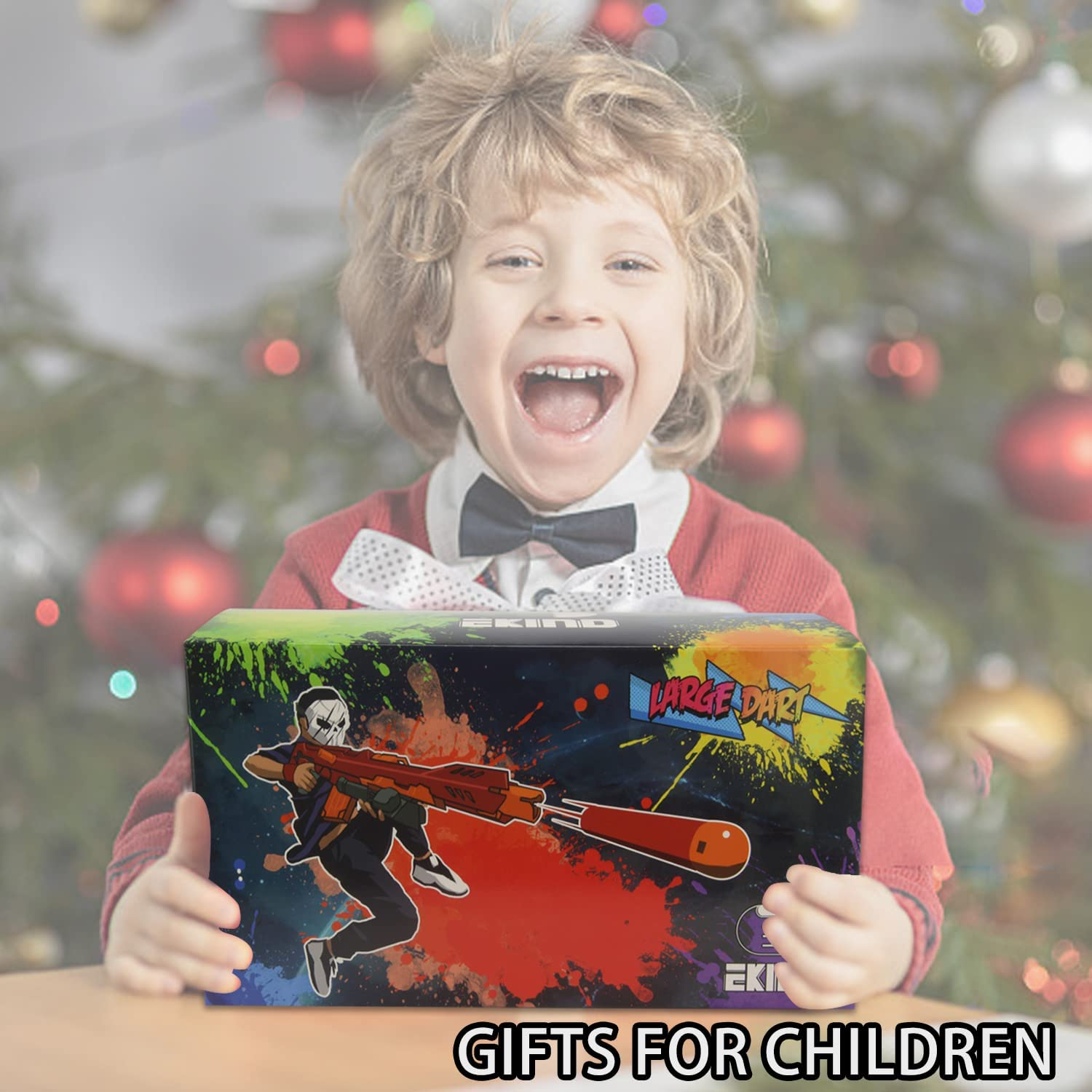 EKIND 9.5Cm Foam Darts Compatible for Nerf Elite Mega Series - 72-Dart, Red  Blue image number 2