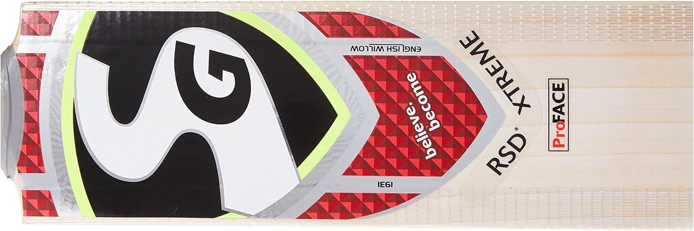 SG RSD Xtreme Grade 5 English Willow Cricket Bat (Size: Short Handle,Leather Ball)| Lightweight | Free Cover | Ready to Play | for Intermediate Player | Ideal for Leather Ball | Grade 1+ image number 2