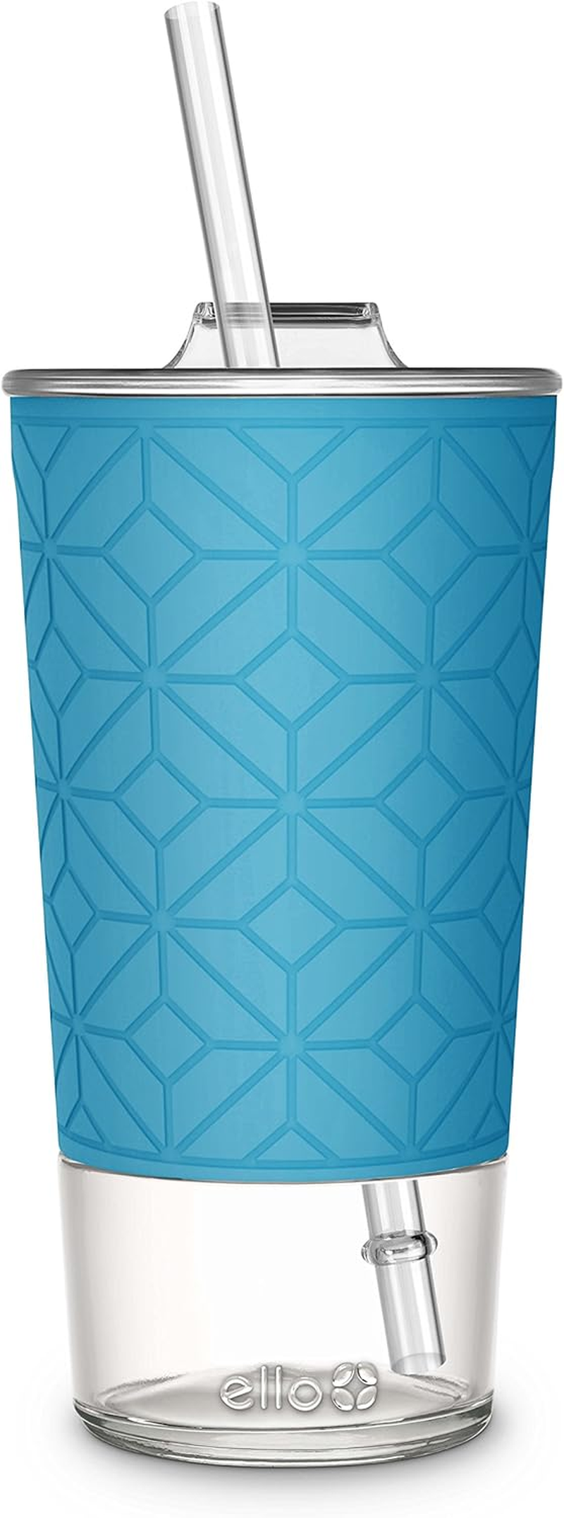 Ello Tidal Glass Tumbler with Straw