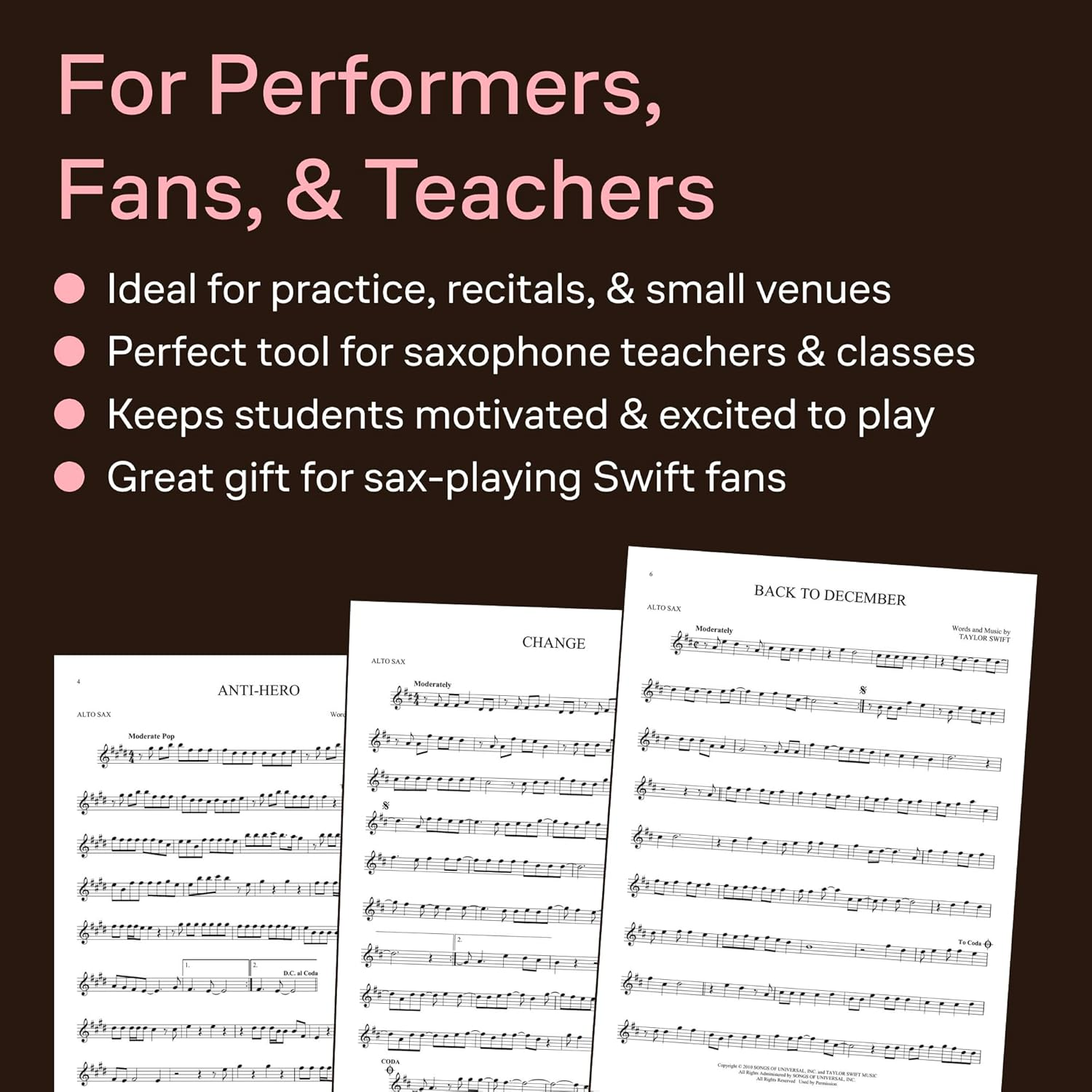 Taylor Swift: for Alto Sax image number 5