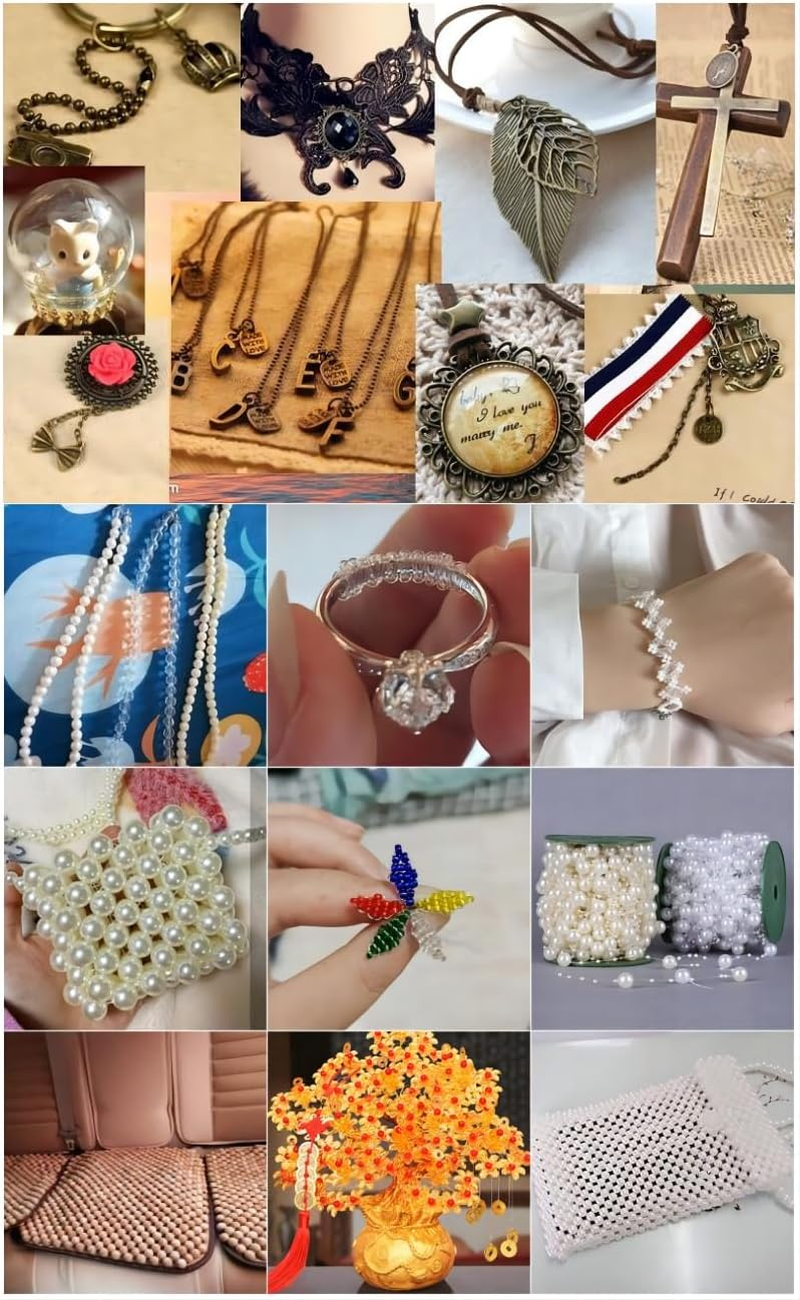 2 Roll 100M Clear Elastic Beading Threads，Stretchy Bead Cord String Stretchy Crystal Bracelet String for Bracelet,Beading, Jewelry Making (0.5&1Mm)