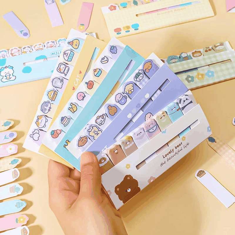 24Pack Sticky Notes, Mini Self-Stick Index Tabs, Colorful Animal Group Marker Tabs for Home Office Students, 8 Styles 120 Sheets/Pack (2880 Sheets Total), Office Supplies & Gifts image number 3
