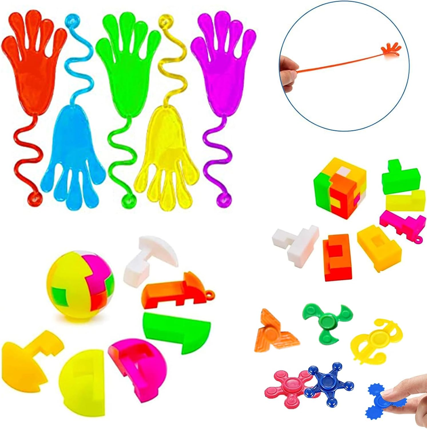 62 PCS Party Favours for Kids Prizes Box Toys, Goodie Bags Stuffers for Classroom Reward Prizes, Birthday Gifts Toys, Treasure Chest Toys, Carnival Prizes Christmas Gifts for Kids 3-5 6-8 8-12 image number 1