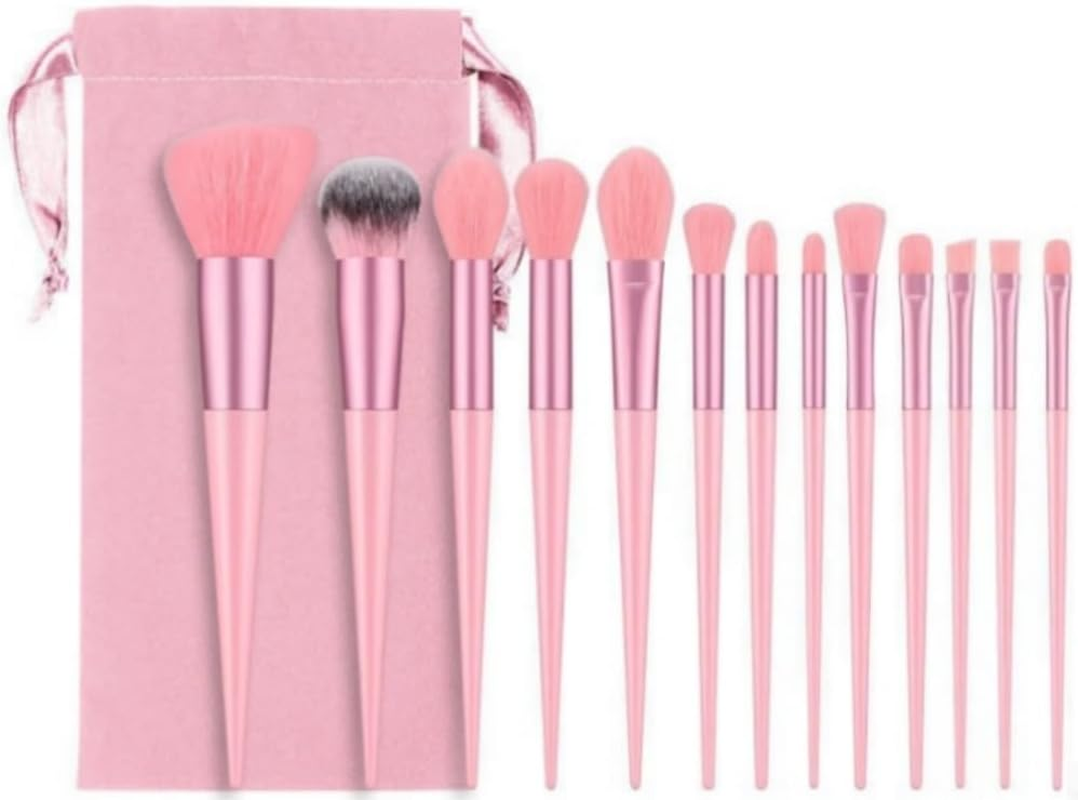 Makeup Brushes Set Professional - 26X Soft Synthetic Bristles Makeup Brush Kit - Face Brush Set Diversity Makeup Brushes for Beginners Professional Face Cheek Eye(Blue,Pink) image number 5