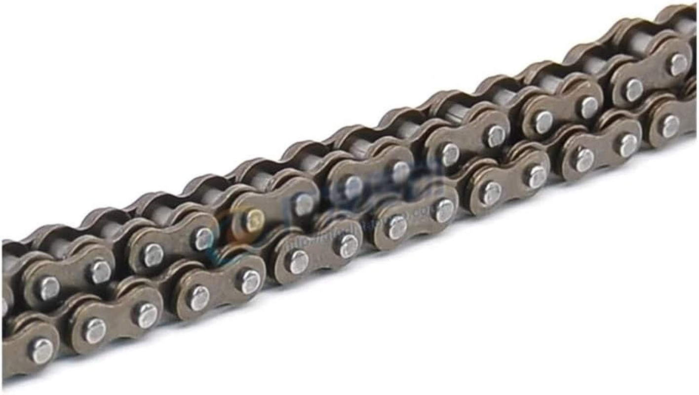 04C Roller Chain Pitch 6.35Mm Carbon Steel Drive Chain Joints Industrial Transmission Single Row Chain 0.5/1/1.5/5/10Meters(Full Chain Link) image number 4