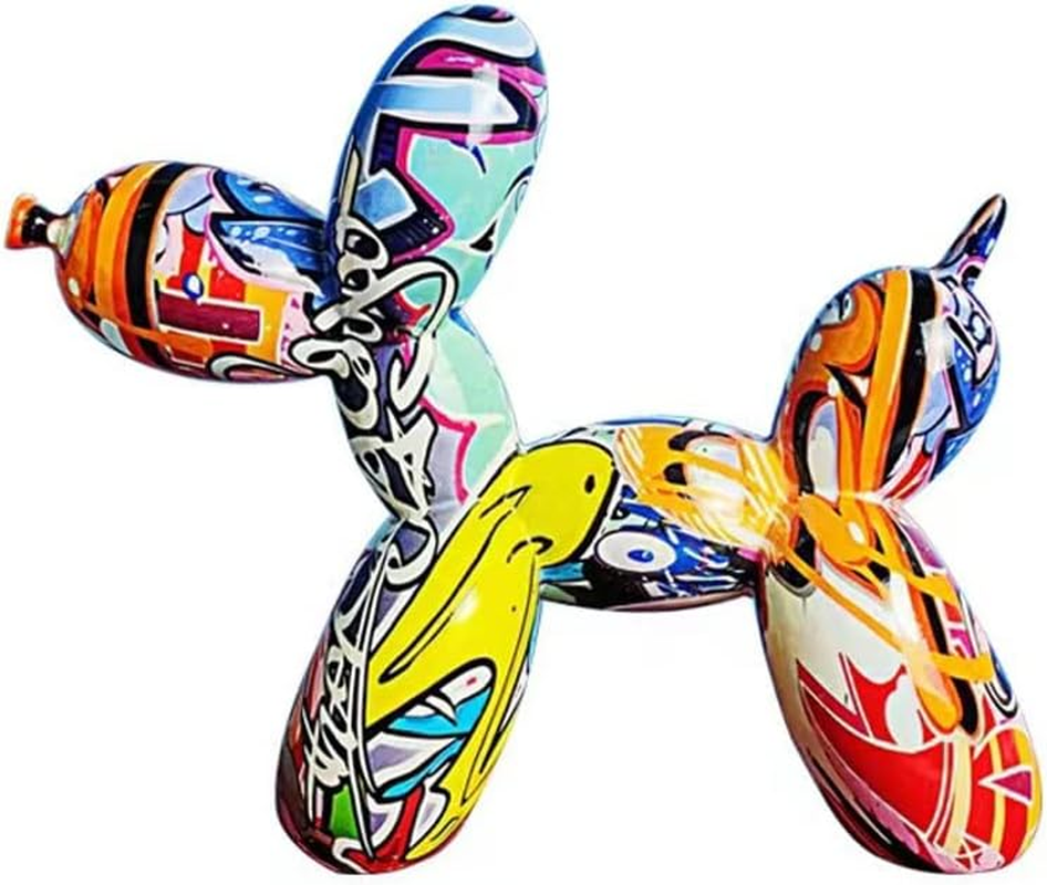 Resin Balloon Dog Sculpture,Creative Cute Animal Crafts Figurine Shaped Statue Art Sculpture Modern Desktop Ornament Decoration for Home Bedroom Living Room & Office Decor(Glod,8/ X8/ X3/) image number 7
