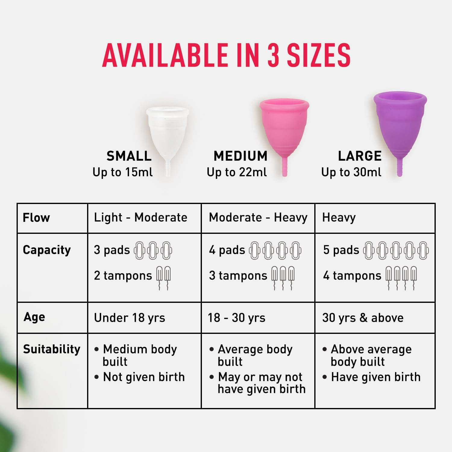 Sirona Reusable Menstrual Cup Large | Reusable Period Cup | Tampon and Pad Alternative | Super Heavy Flow