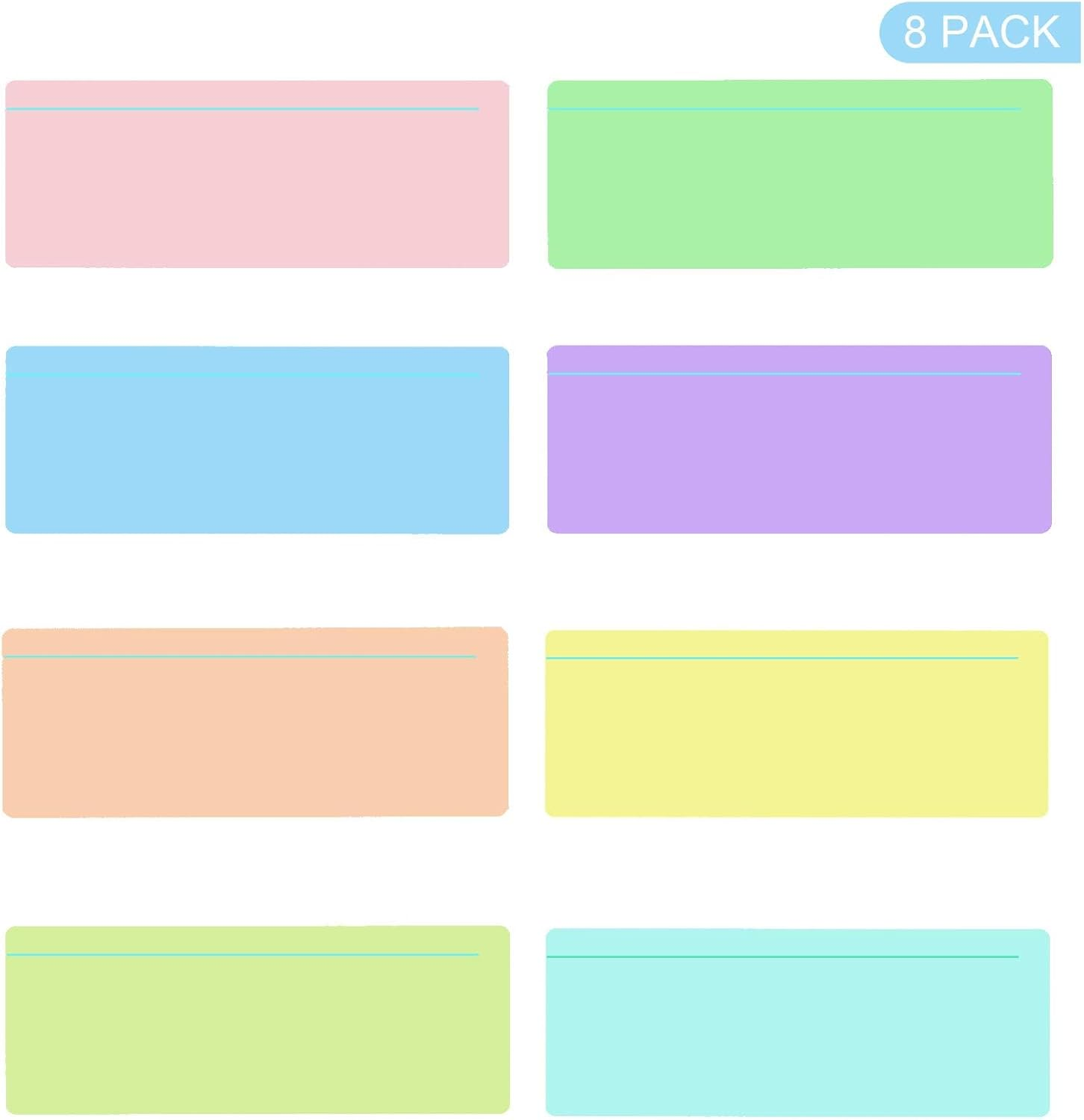 Guided Reading Highlight Strips Colored Overlays Bookmark Reading Tracking Rulers with Line for Dyslexia, ADHD and to Reduce Visual Stress (8 Pack) image number 5