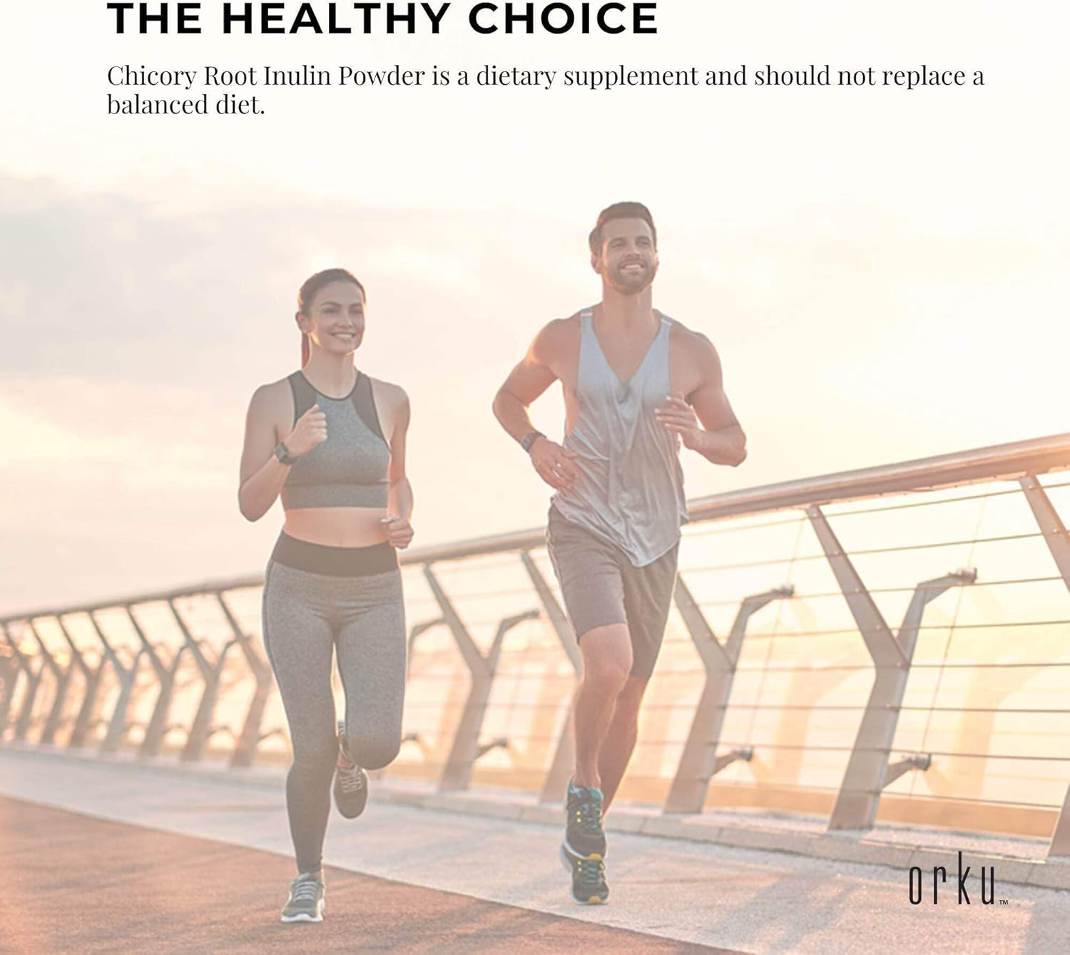 Orku 100G Chicory Root Inulin Powder - Unflavoured Natural Prebiotic Fibre image number 3