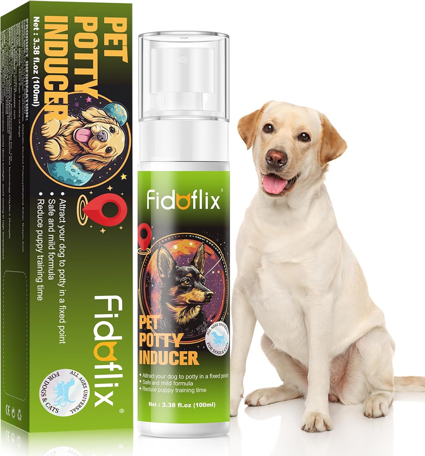 Dog Potty Training Spray,Pee Here Spray for Dogs Cats Indoor & Outdoor,Spray to Train Your Dog to Defecate in One Place,Correct the Dog'S Cat'S Bad Defecation Behavior image number 3