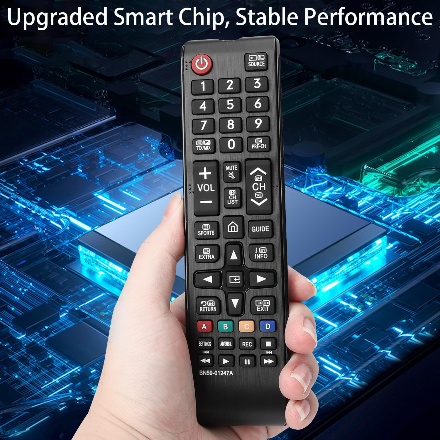 BN59-01247A Universal Remote Control Compatible with Samsung Smart Tvs UA32K5500AWXXY UA40K5500AWXXY UA43KU7000WXXY UA49K5500AWXXY UA55KS9000WXXY UA60KU6000W Replacement image number 5