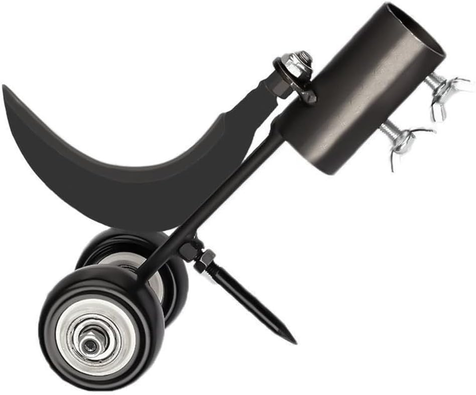 Portable Gap Weeder Lawn Mower,Hand Weeder Detachable Weed Remover Tool,Crevice Weeding Tools with Wheels,Curved Hook Slot Weeder Garden Tool for Garden Patio Backyard Lawn,Stick Not Included image number 2