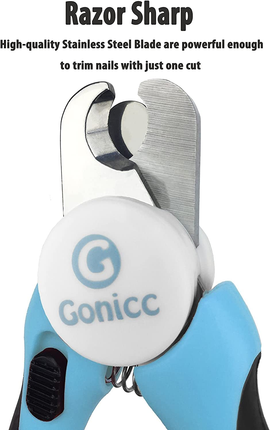 Gonicc Dog & Cat Pets Nail Clippers and Trimmers - with Safety Guard to Avoid Overcutting, Free Nail File, Razor Sharp Blade - Professional Grooming Tool for Pets image number 2