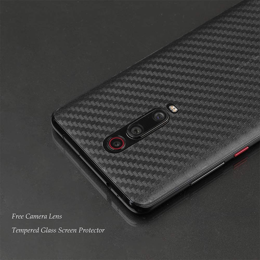 Ibywind Screen Protector for Xiaomi Mi 9T / Mi 9T Pro/Redmi K20 / K20 Pro [2 Pack], 9H Tempered Glass, with Camera Lens Protection, Back Carbon Fiber Skin, and Easy Install Kit image number 2