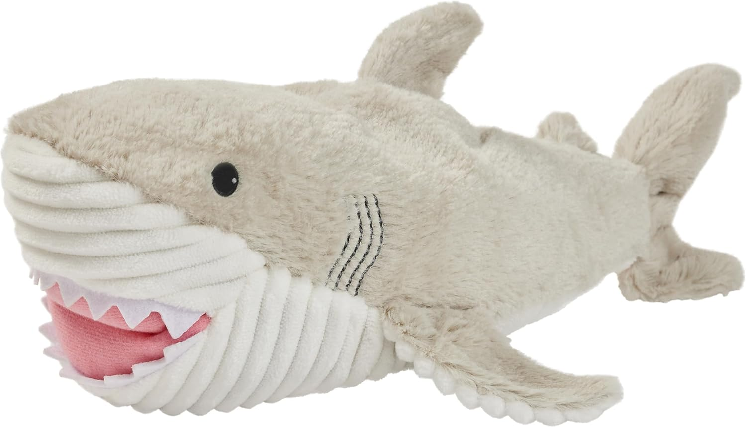 Warmies Plush Shark Microwavable Weighted Teddy with French Lavender Scent, Hot or Cold for Cool Relaxation and Warm Relief