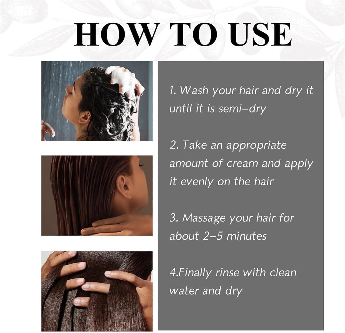 Hair Straightener Mask with Deep Repair,5 Seconds to Restore Soft Hair,Collagen Hair Mask for Moisturization, for Dry & Damaged Hair