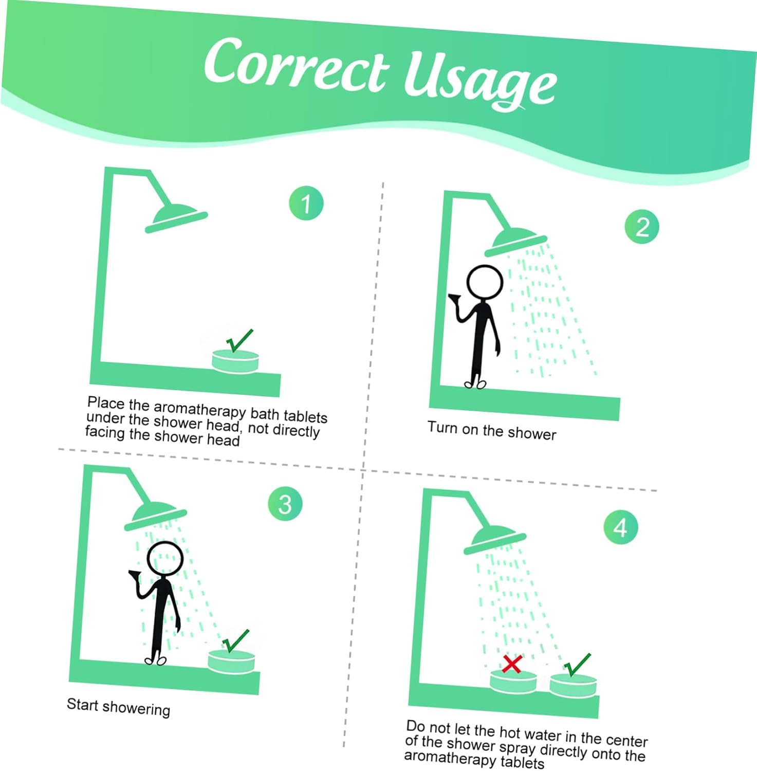 8Pcs Aromatherapy Shower Tablets Bath Salt Tablets Home Hotel Bathroom Accessories for Steamers Aromatherapy and Shower Use image number 1