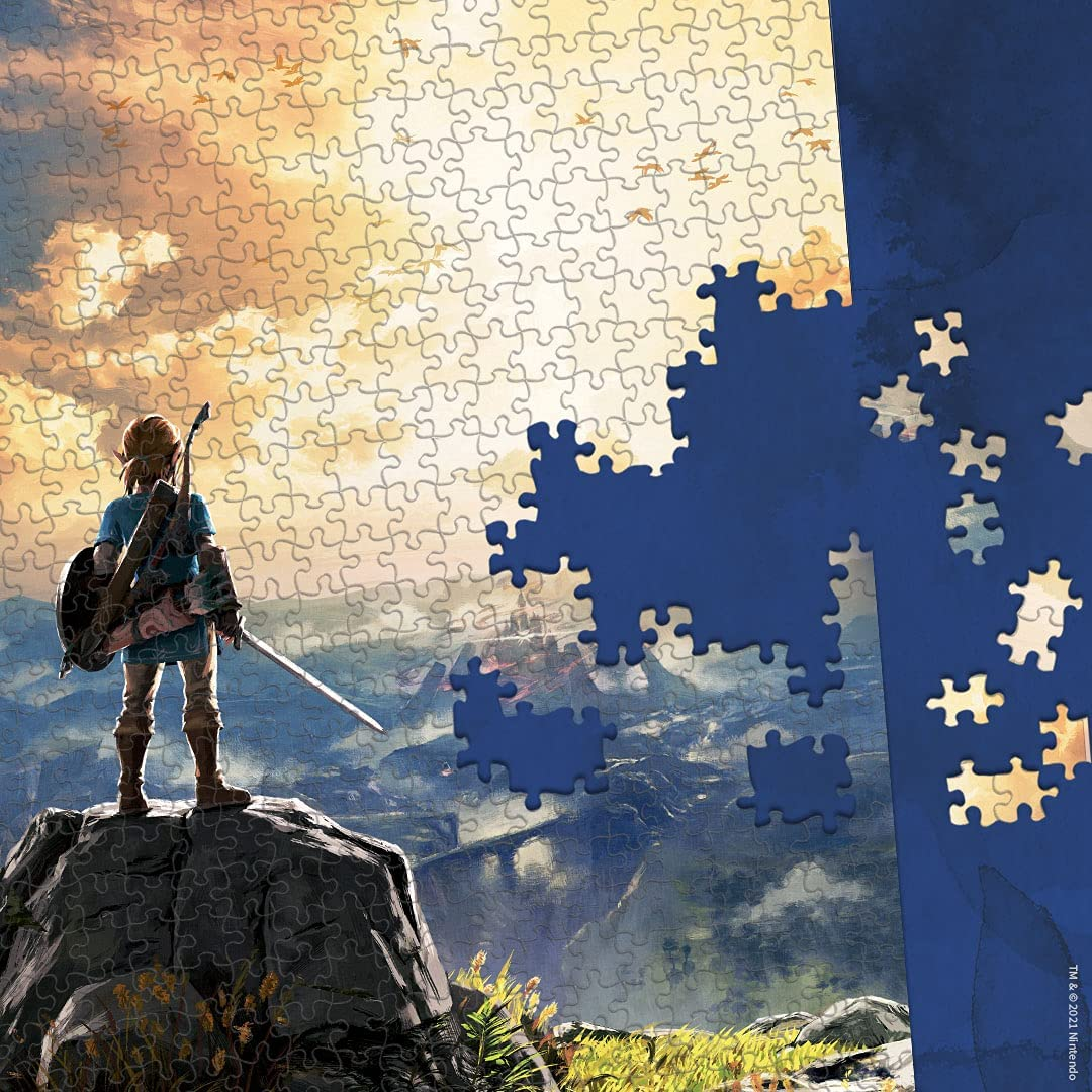 Usaopoly the Legend of Zelda Breath of the Wild 1000 Piece Jigsaw Puzzle Collectible Puzzle Featuring Link from the Legend of Zelda Video Game Officially Licensed Nintendo Merchandise image number 2