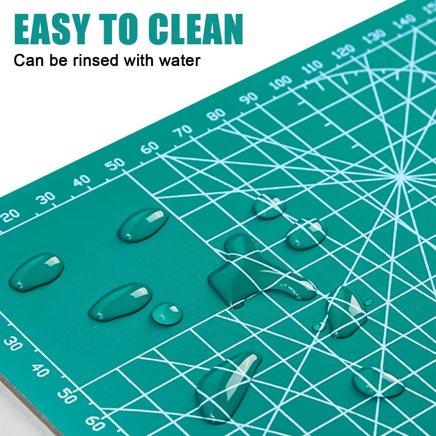 3Pcs Cutting Mat,Self Healing Cutting Mat A3 A4 A5,Double Sided Cutting Mats, Dressmakers Cutting Mat, Great for Scrapbooking, Quilting (A3(Green) A4(Black) A5(Green)) image number 2