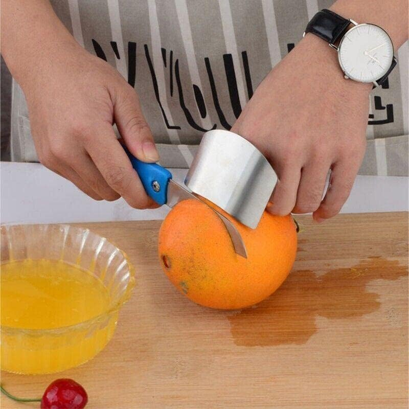 AIMALL Kitchen Slice-Knife Cut Hand Guard Stainless Steel Safe Tool Finger Protector, Durable Tool for Fruit & Vegetable Preparation image number 1