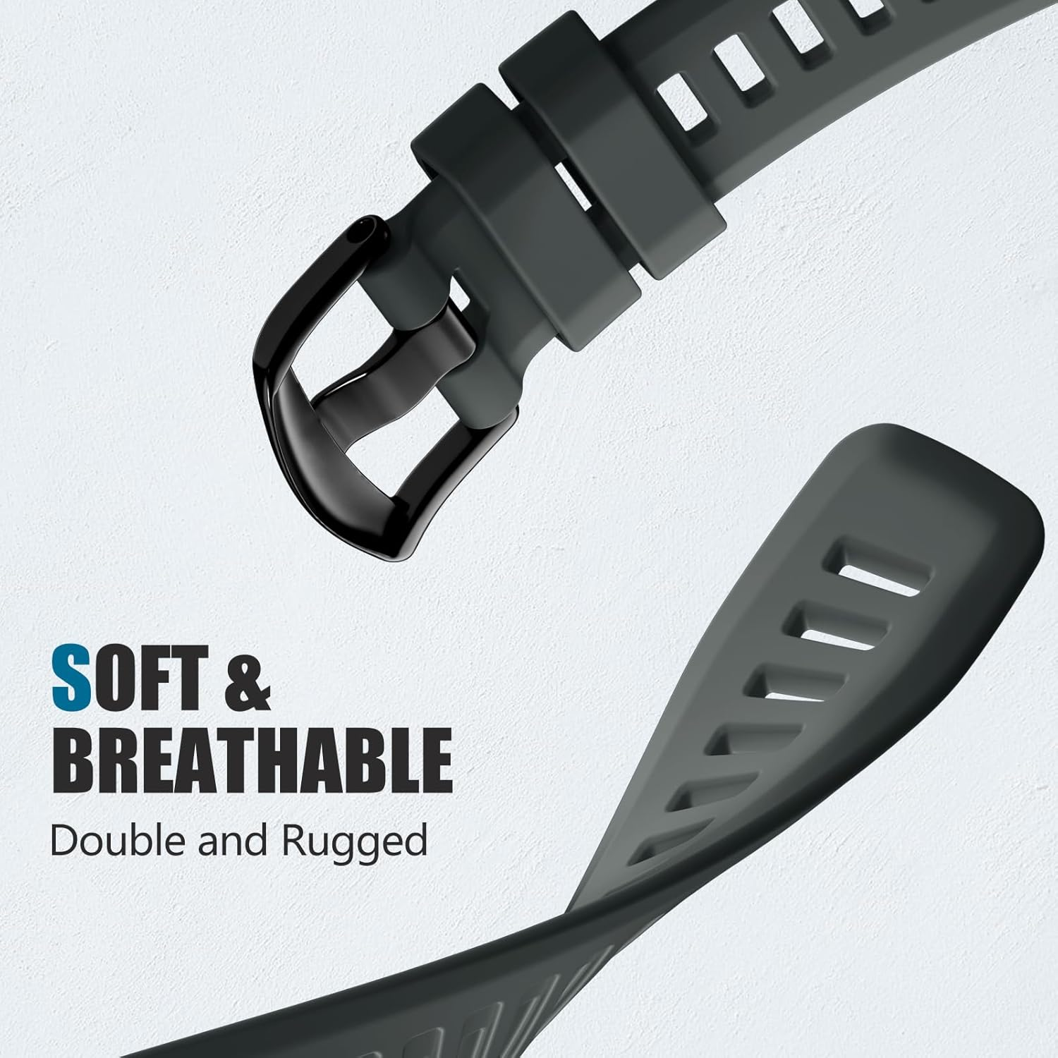 Ouwegaga Compatible with Garmin Instinct Watch Bands, 22Mm Soft Silicone Sport Wristband Replacement for Garmin Instinct/Instinct 2/Instinct Esports/Solar/Tide/Tactical Smartwatch, Multi Colors image number 3