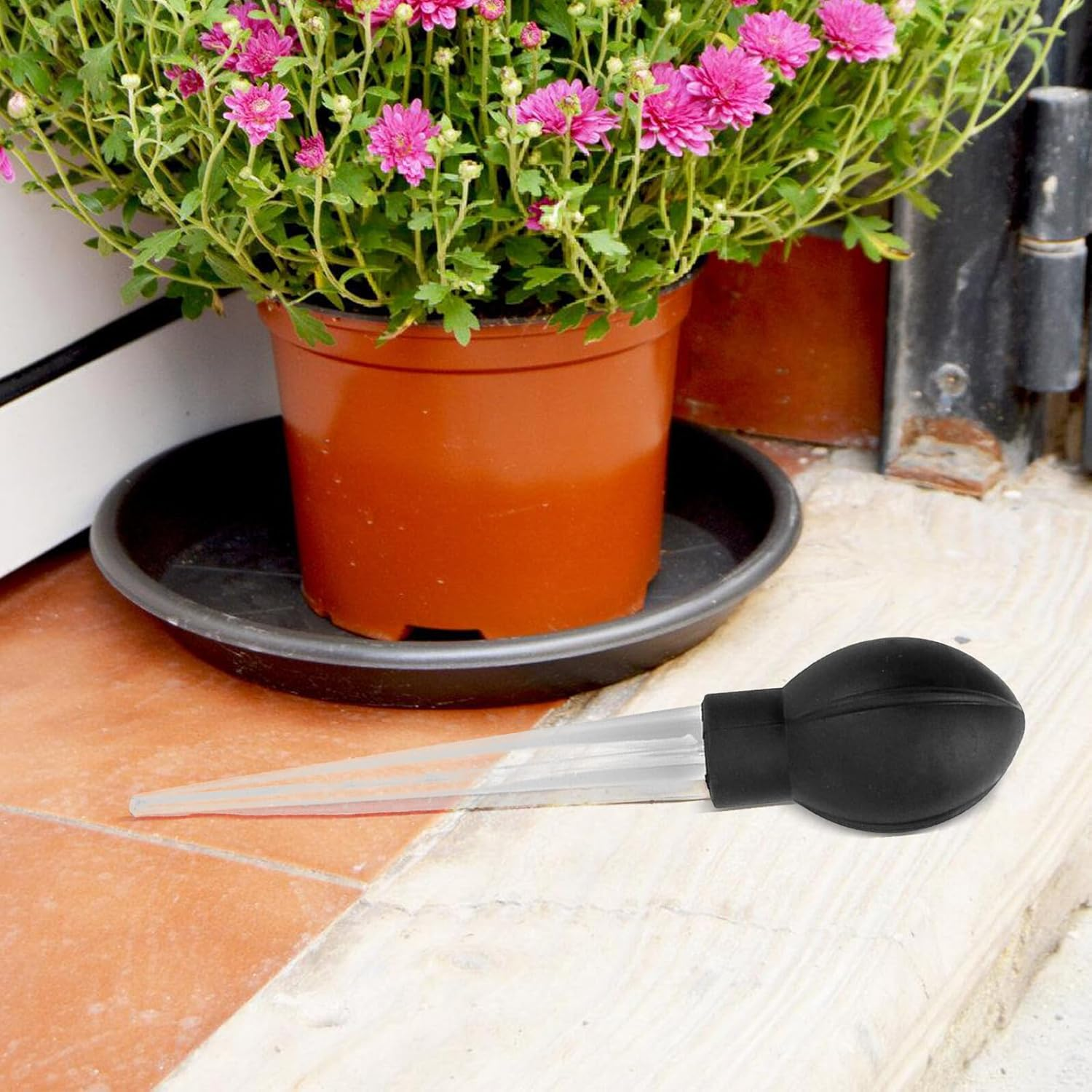 Outanaya Plant Tray Water Absorber Saucer Water Remover Gardening Tool for Flower Pot Accessories Large Size Rubber Base for Indoor and Outdoor Use image number 2