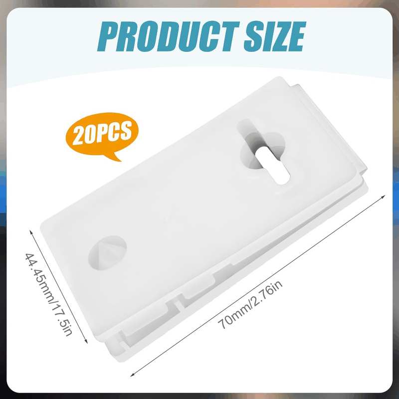 12Pcs Pool Cover Clips, 2.76X1.75 Inch Swimming Pool Covers Tarp Clip Ground Pool Solar Cover Clips Pool Cover Reel Clamps Accessories, Easy to Install & Dismantle image number 3