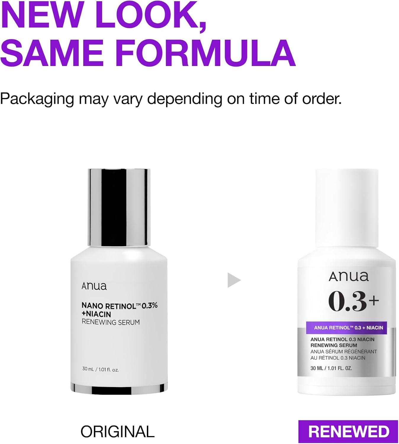 Anua Nano Retinol 0.3% + Niacin Renewing Serum 30 Ml image number 3