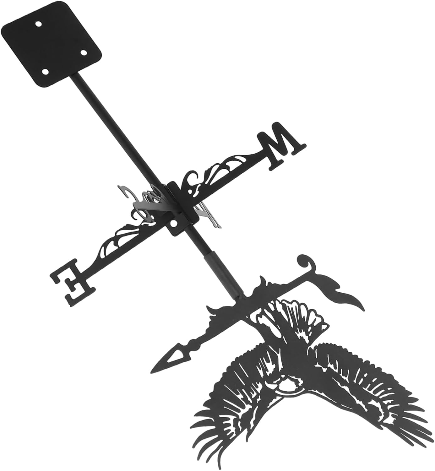 CANIGHT Elegant Metal Eagle Weathervane Roof Mount Garden Decorative Accessory image number 2