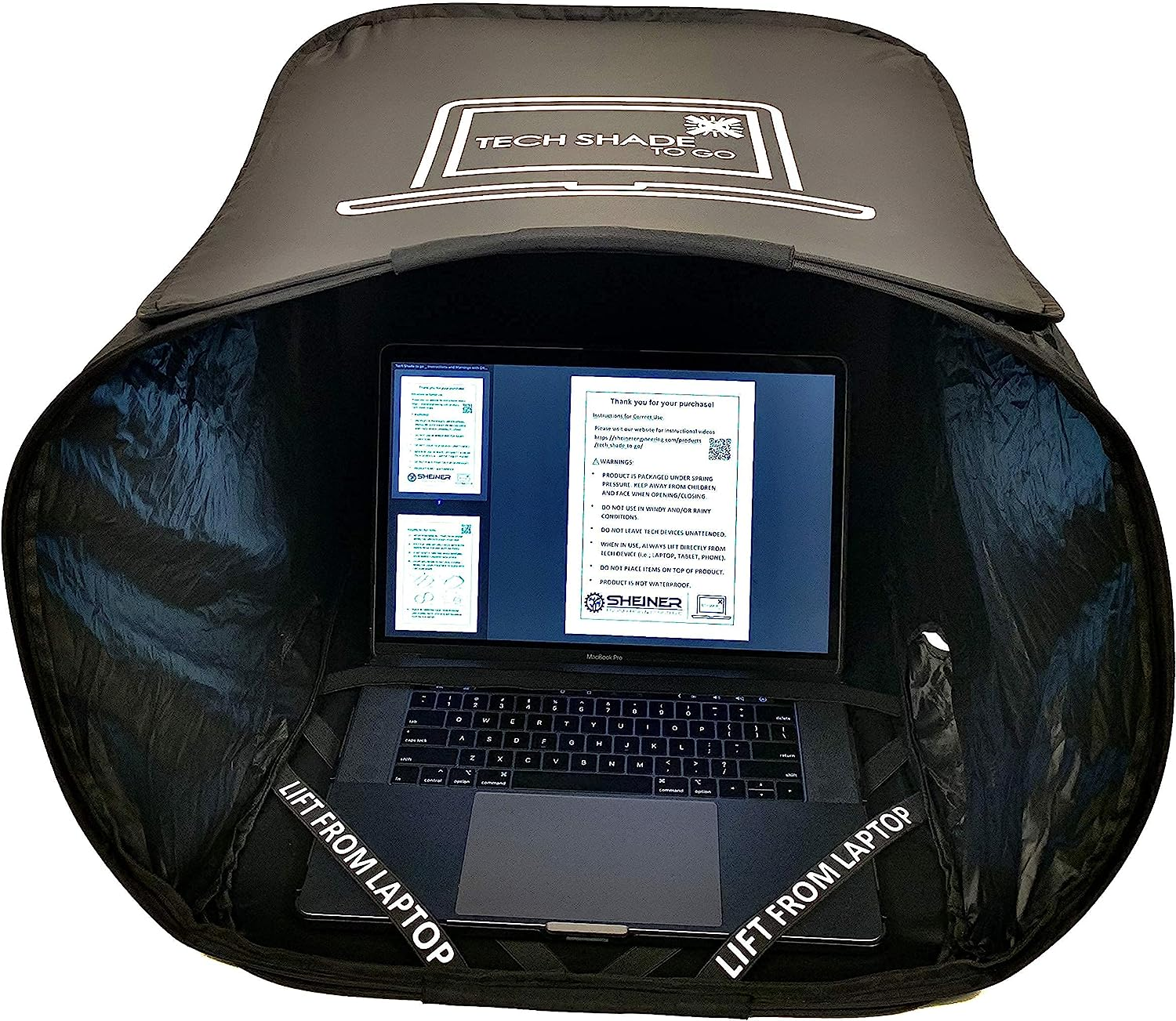 Portable Laptop Sun Shade, Privacy Cover, Laptop Sun Shade, Laptop Shade for Working Outside, Laptop Shade, Laptop Sun Hood, Laptop Sun Glare Shield, Laptop Hood for outside Glare image number 6