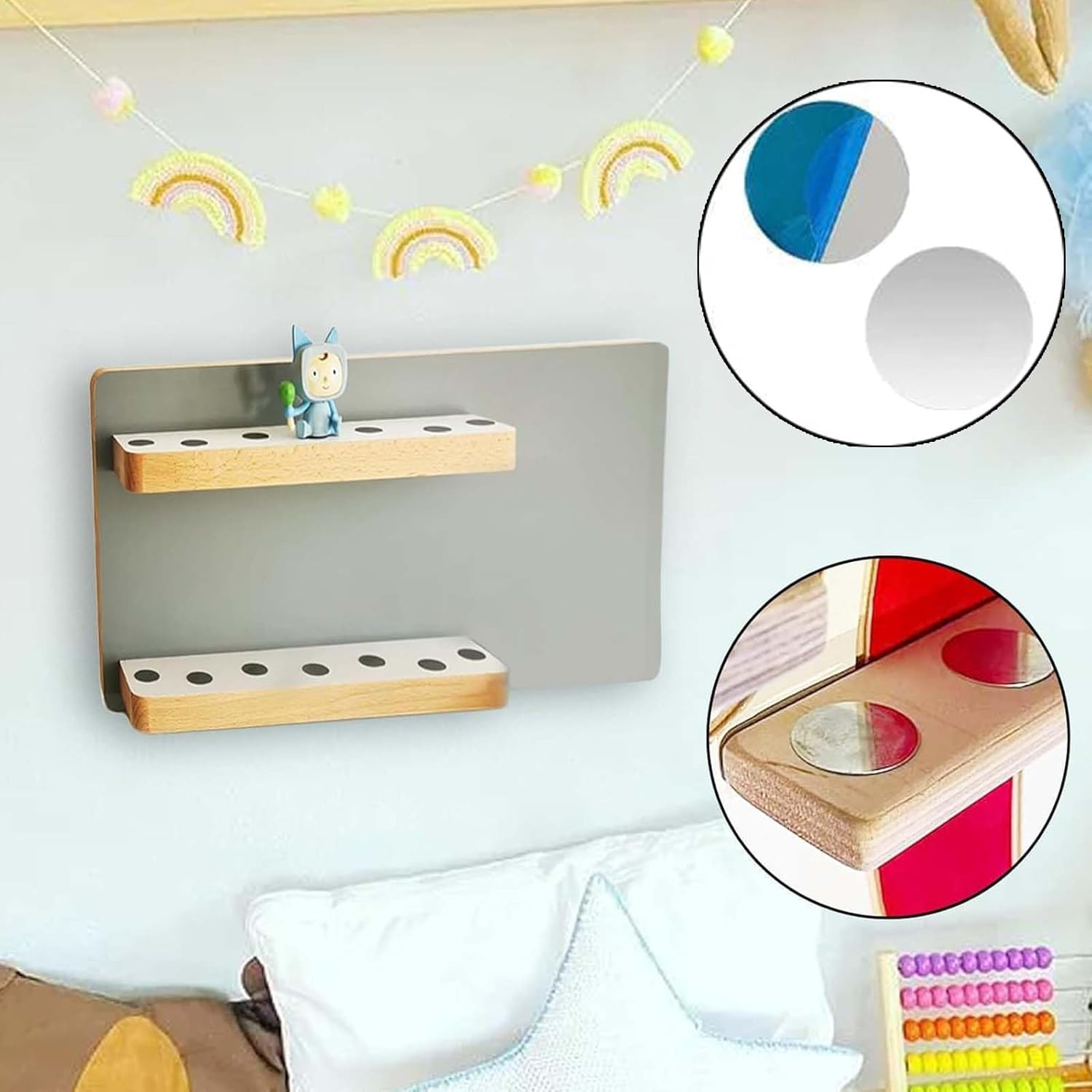 Pack of 100 30 Mm Metal Plates, Self-Adhesive, Magnetic Phone Holder