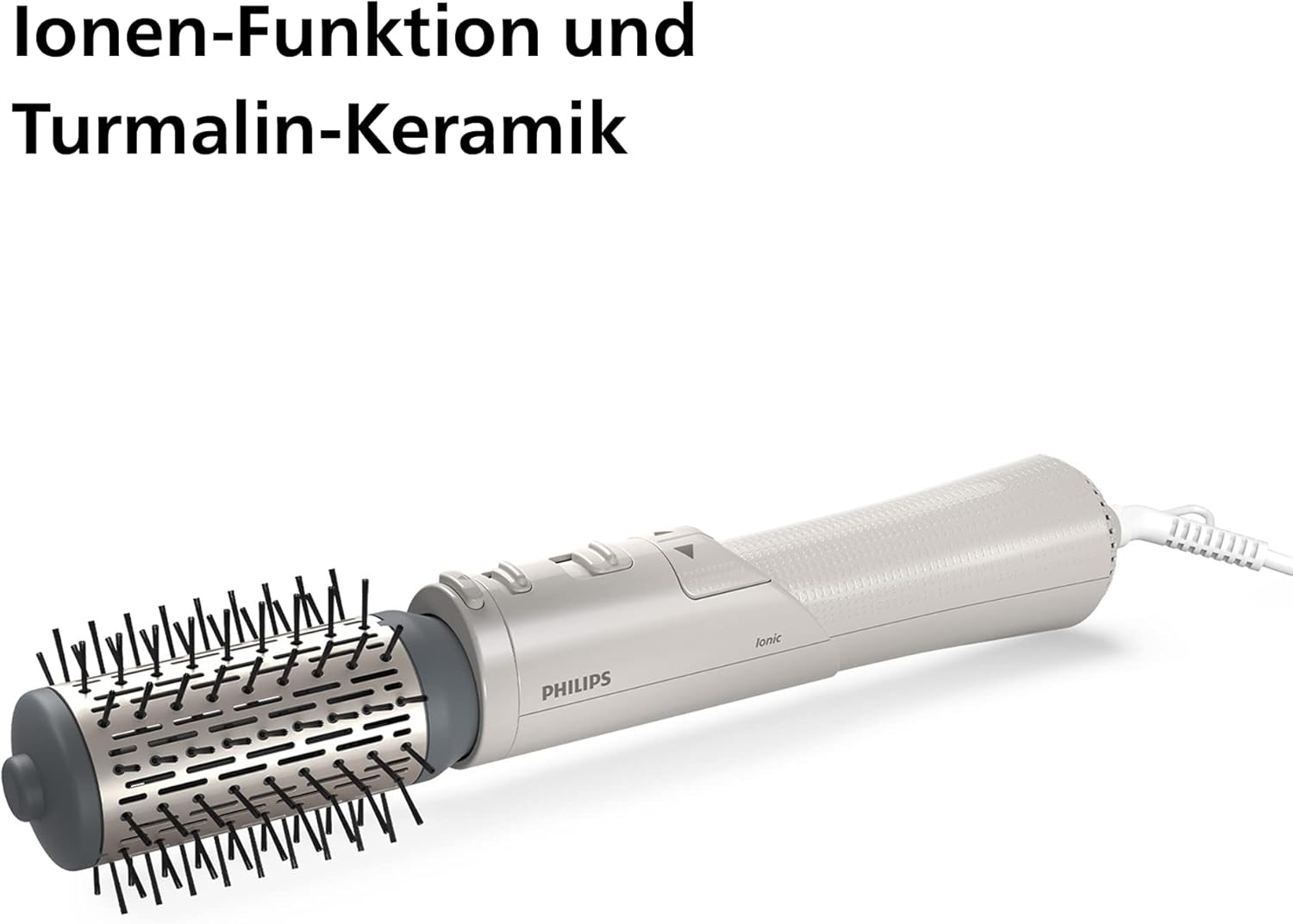 Philips Airstyler Series 7000 - Hair Styler with Rotating Volume Brush Made of Tourmaline Ceramic and 2 Styling Attachments (Model BHA710/00)